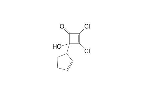 2,3-bis(chloranyl)-4-cyclopent-2-en-1-yl-4-oxidanyl-cyclobut-2-en-1-one