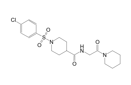 4-piperidinecarboxamide, 1-[(4-chlorophenyl)sulfonyl]-N-[2-oxo-2-(1-piperidinyl)ethyl]-