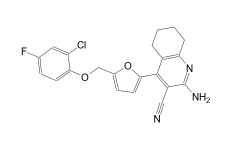 2-amino-4-{5-[(2-chloro-4-fluorophenoxy)methyl]-2-furyl}-5,6,7,8-tetrahydro-3-quinolinecarbonitrile