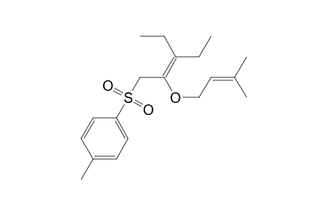 Benzene, 1-[[3-ethyl-2-[(3-methyl-2-butenyl)oxy]-2-pentenyl]sulfonyl]-4-methyl-