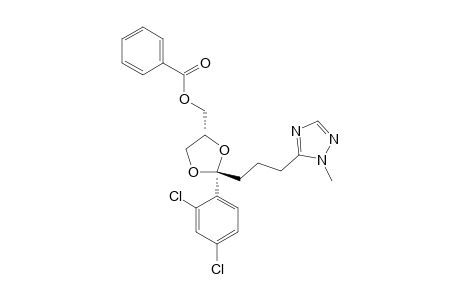 trans-[2-(2,4-DICHLOROPHENYL)-2-[3-[1-METHYL-5-(1,2,4-TRIAZOLYL)]-PROPYL]-4-(BENZOYLOXY-METHYL)]-1,3-DIOXOLANE