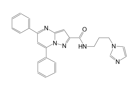 N-[3-(1H-imidazol-1-yl)propyl]-5,7-diphenylpyrazolo[1,5-a]pyrimidine-2-carboxamide