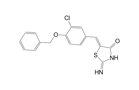 (5Z)-5-[4-(benzyloxy)-3-chlorobenzylidene]-2-imino-1,3-thiazolidin-4-one