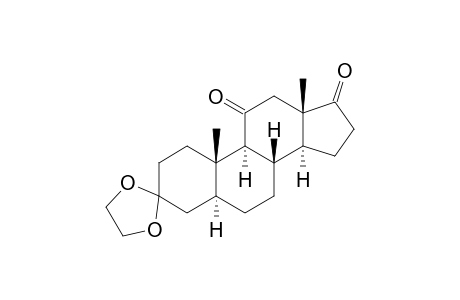 Androstane-3,11,17-trione, cyclic 3-(1,2-ethanediyl acetal), (5.alpha.)-