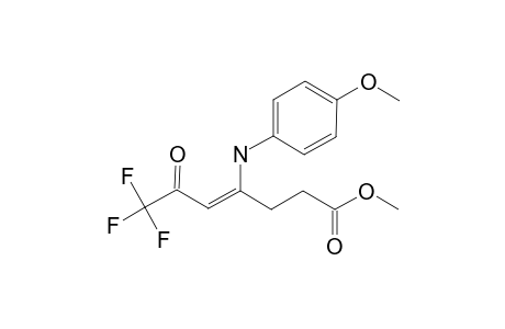 METHYL-4-[(4'-METHOXYPHENYL)-AMINO]-6-OXO-7,7,7-TRIFLUORO-4-HEPTENOATE