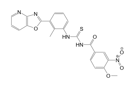 N-(4-methoxy-3-nitrobenzoyl)-N'-(2-methyl-3-[1,3]oxazolo[4,5-b]pyridin-2-ylphenyl)thiourea