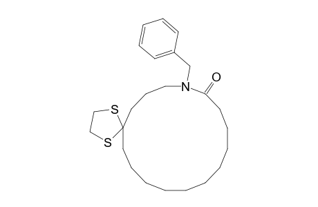 1,4-Dithia-9-azaspiro[4.15]eicosan-10-one, 9-(phenylmethyl)-