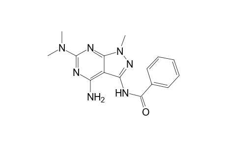 N-[4-amino-6-(dimethylamino)-1-methyl-3-pyrazolo[3,4-d]pyrimidinyl]benzamide