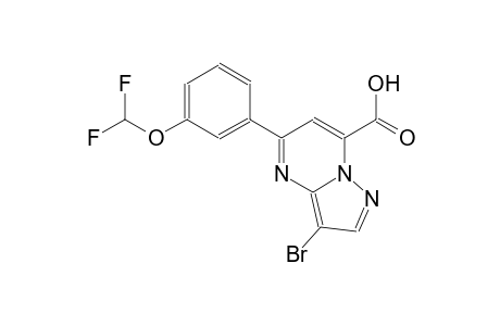 pyrazolo[1,5-a]pyrimidine-7-carboxylic acid, 3-bromo-5-[3-(difluoromethoxy)phenyl]-