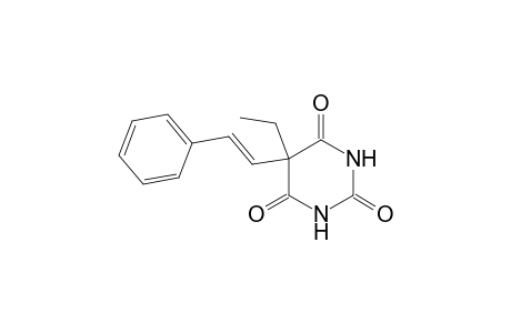 2,4,6(1H,3H,5H)-Pyrimidinetrione, 5-ethyl-5-(2-phenylethenyl)-, (E)-