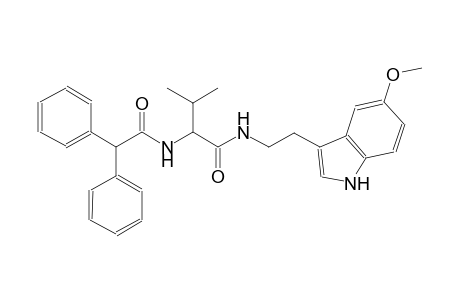 benzeneacetamide, N-[(1S)-1-[[[2-(5-methoxy-1H-indol-3-yl)ethyl]amino]carbonyl]-2-methylpropyl]-alpha-phenyl-