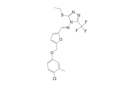 N-((E)-{5-[(4-chloro-3-methylphenoxy)methyl]-2-furyl}methylidene)-3-(ethylsulfanyl)-5-(trifluoromethyl)-4H-1,2,4-triazol-4-amine