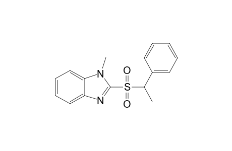 2-[(1-Phenylethyl)sulfonyl]-1-methylbenzimidazole