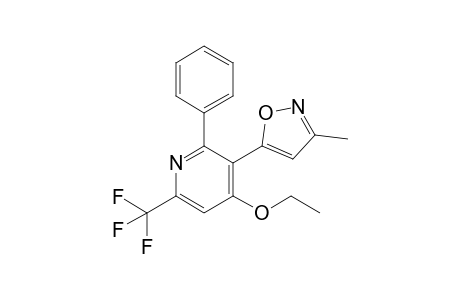 4-Ethoxy-2-phenyl-3-(3-methylisoxazol-5-yl)-6-(trifluoromethyl)pyridine