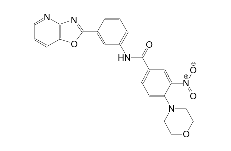 4-(4-morpholinyl)-3-nitro-N-(3-[1,3]oxazolo[4,5-b]pyridin-2-ylphenyl)benzamide