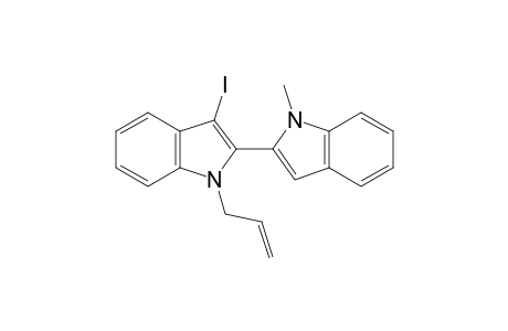 1-Allyl-3-iodo-2-(1'-methylindol-2'-yl)indole