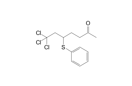 7,7,7-Trichloro-5-(phenylthio)heptan-2-one