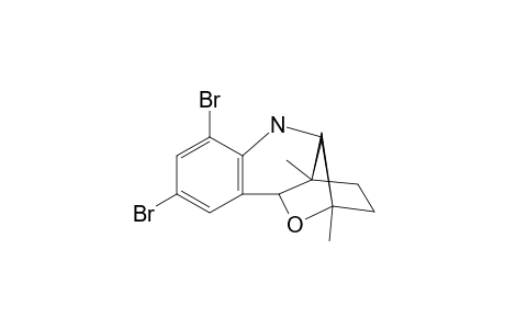 5,7-DIBrOMO-2,3,3A,4,9,9A-HEXAHYDRO-3,9A-EPOXY-1H-CYCLOPENTA-[B]-QUINOLINE
