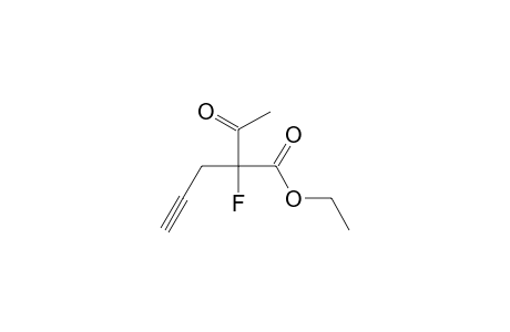 2-acetyl-2-fluoro-pent-4-ynoic acid ethyl ester