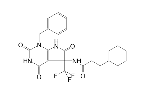 N-[1-benzyl-2,4,6-trioxo-5-(trifluoromethyl)-2,3,4,5,6,7-hexahydro-1H-pyrrolo[2,3-d]pyrimidin-5-yl]-3-cyclohexylpropanamide