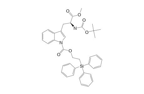 N-TERT.-BUTOXYCARBONYL-1-[2-(TRIPHENYLSILYL)-ETHOXYCARBONYL]-L-TRYPTOPHAN-METHYLESTER