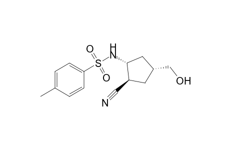 (+/-)-N-[(1R*,2R*,4R*)-2-Ciano-4-(hydroxymethyl)cyclopentyl]-4-methylbenzenesulfonamide