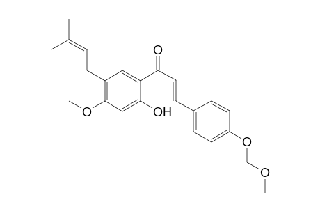 1-(2'-Hydroxy-4'-methoxy-5'-prenylphenyl)-3-[4"-[(methoxymethoxy)phenyl]-2-propen-1-one