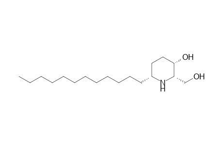 (2S,3S,6R)-6-dodecyl-2-(hydroxymethyl)-3-piperidinol
