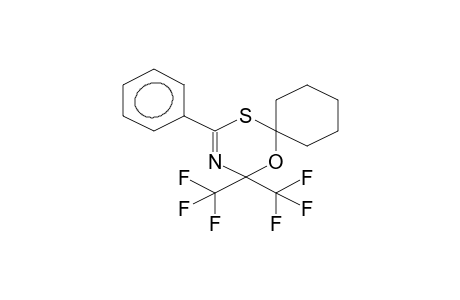 6,6-BIS(TRIFLUOROMETHYL)-4-PHENYL-2,2-CYCLOHEXANO-6H-1,3,5-OXATHIAZINE