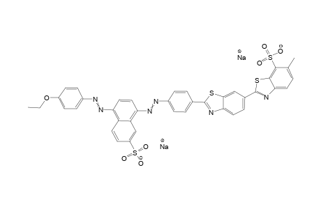 Primulin->1,6-cleveacid->phenol/ethyliert[2,6'-Bibenzothiazole]-7-sulfonic acid, 2'-[4-[[4-[(4-ethoxyphenyl)azo]-7-sulfo-1-naphthalenyl]azo]phenyl]-6-methyl-, disodium salt