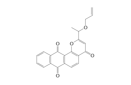 2-(1-(Allyloxy)ethyl)-4H-naphtho[2,3-h]chromene-4,7,12-trione