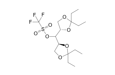 (2S,4S)-Di-O-(3,3-pentylidene)-3-O-trifluoromethylsulfonylarabitol