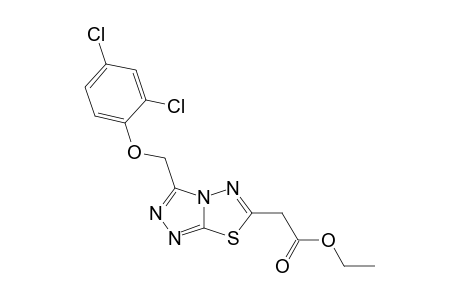 ethyl-2-(3-((2,4-dichlorophenoxy)methyl)-[1,2,4]triazolo[3,4-b][1,3,4]thiadiazol-6-yl)acetate