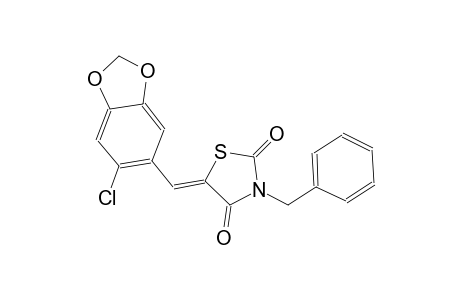 2,4-thiazolidinedione, 5-[(6-chloro-1,3-benzodioxol-5-yl)methylene]-3-(phenylmethyl)-, (5Z)-