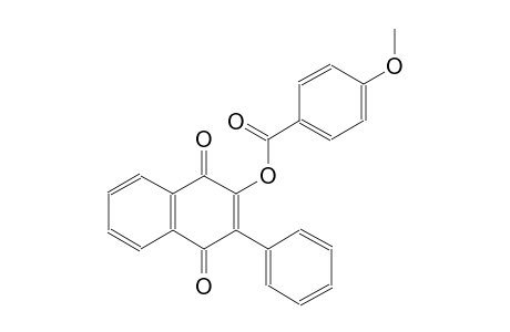 1,4-dioxo-3-phenyl-1,4-dihydro-2-naphthalenyl 4-methoxybenzoate