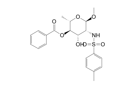 .alpha.-L-Mannopyranoside, methyl 2,6-dideoxy-2-[[(4-methylphenyl)sulfonyl]amino]-, 4-benzoate