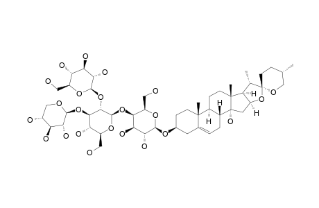 3-O.beta.-D-Lycotetraosyl-(25R)-spirost-5-en-3.beta.,14.alpha.-diol
