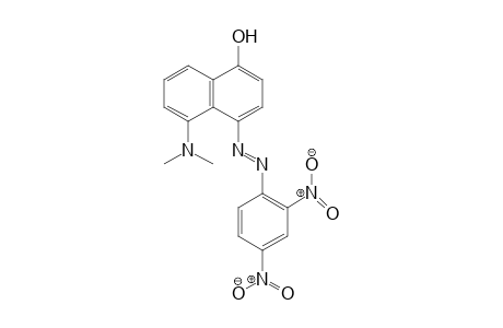 1-Naphthalenol, 5-(dimethylamino)-4-[2-(2,4-dinitrophenyl)diazenyl]-