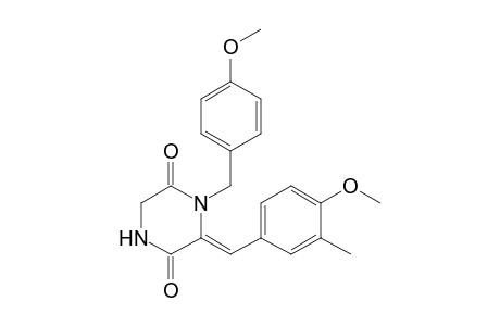 (6Z)-6-(4-methoxy-3-methyl-benzylidene)-1-p-anisyl-piperazine-2,5-quinone