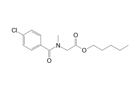 Sarcosine, N-(4-chlorobenzoyl)-, pentyl ester