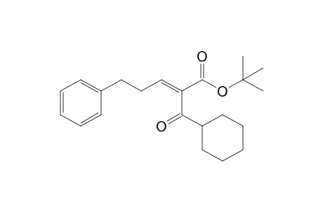 t-Butyl 2-(cyclohexylcarbonyl)-5-phenylpent-2-enoate