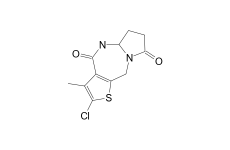 2-CHLORO-3-METHYL-5A,7,7,10-TETRAHYDROPYRROLO-[1,2-A]-THIENO-[3,2-E]-[1,3]-DIAZEPINE-4(5H),8-DIONE