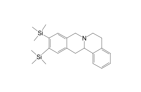 6H-Dibenzo[a,g]quinolizine, 5,8,13,13a-tetrahydro-10,11-bis(trimethylsilyl)-