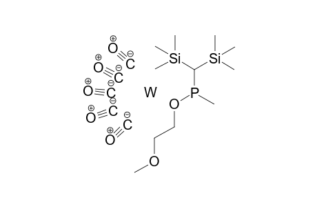 Bis(trimethylsilyl)methyl-(2-methoxyethoxy)methyl-phosphane pentacarbonyl tungsten
