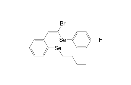 (E)-{2-[2-Bromo-2-(4-fluorophenylselanyl)vinyl]phenyl}(butyl)selane