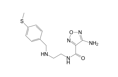1,2,5-Oxadiazole-3-carboxamide, 4-amino-N-[2-[[[4-(methylthio)phenyl]methyl]amino]ethyl]-