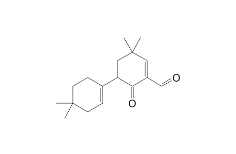 5-(4,4-dimethyl-1-cyclohexenyl)-3,3-dimethyl-6-oxo-1-cyclohexenecarboxaldehyde