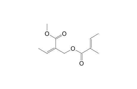 2-Butenoic acid, 2-methyl-, 2-(methoxycarbonyl)-2-butenyl ester, (E,Z)-