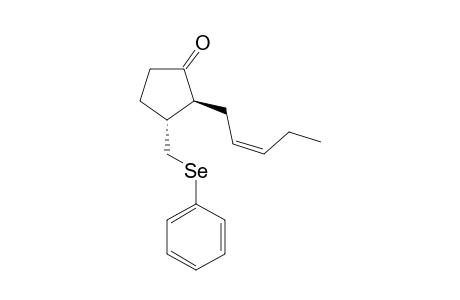 (2RS,3SR)-2-((Z)-2-Penten-1-yl)-3-((phenylselenyl)methyl)-cyclopentan-1-one