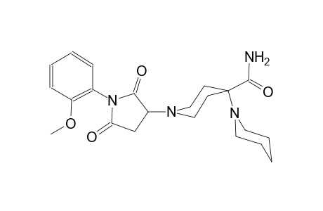 3-{4'-acetyl-[1,4'-bipiperidin]-1'-yl}-1-(2-methoxyphenyl)pyrrolidine-2,5-dione